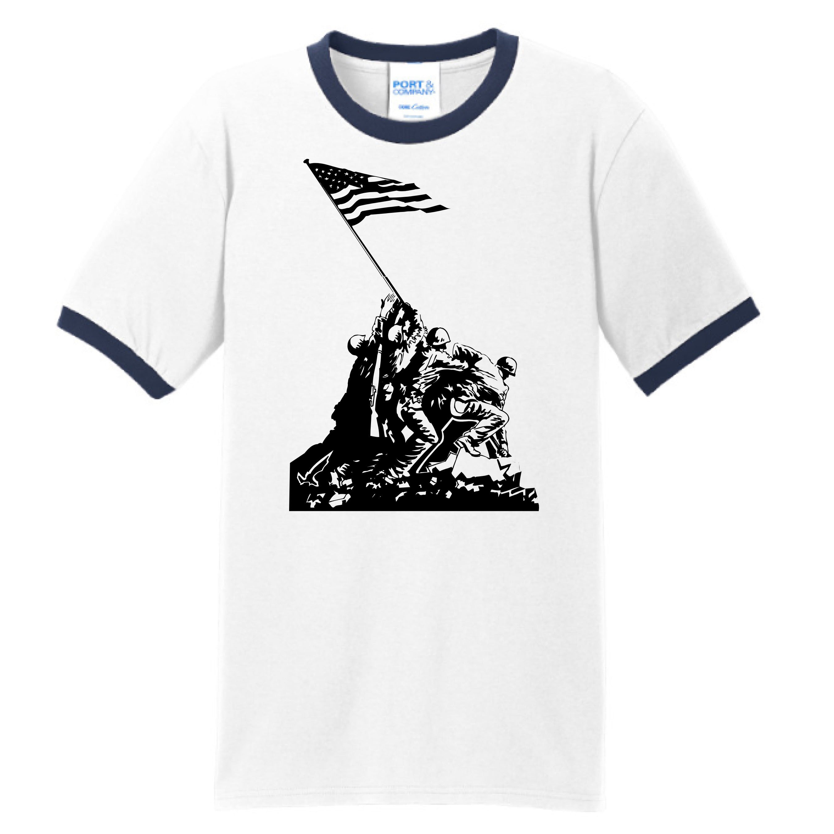 White/ Navy - FRONT